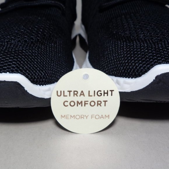 Danskin Size 7.5 M FREE Black Knit Lace Up Sneakers New Women's Shoes - Picture 16 of 16